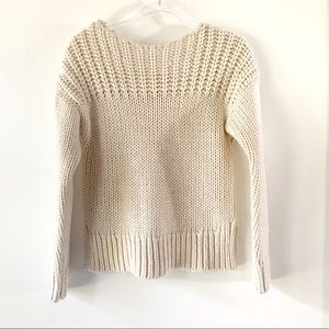 Universal Thread Cream Chunky Fuzzy Sweater XS